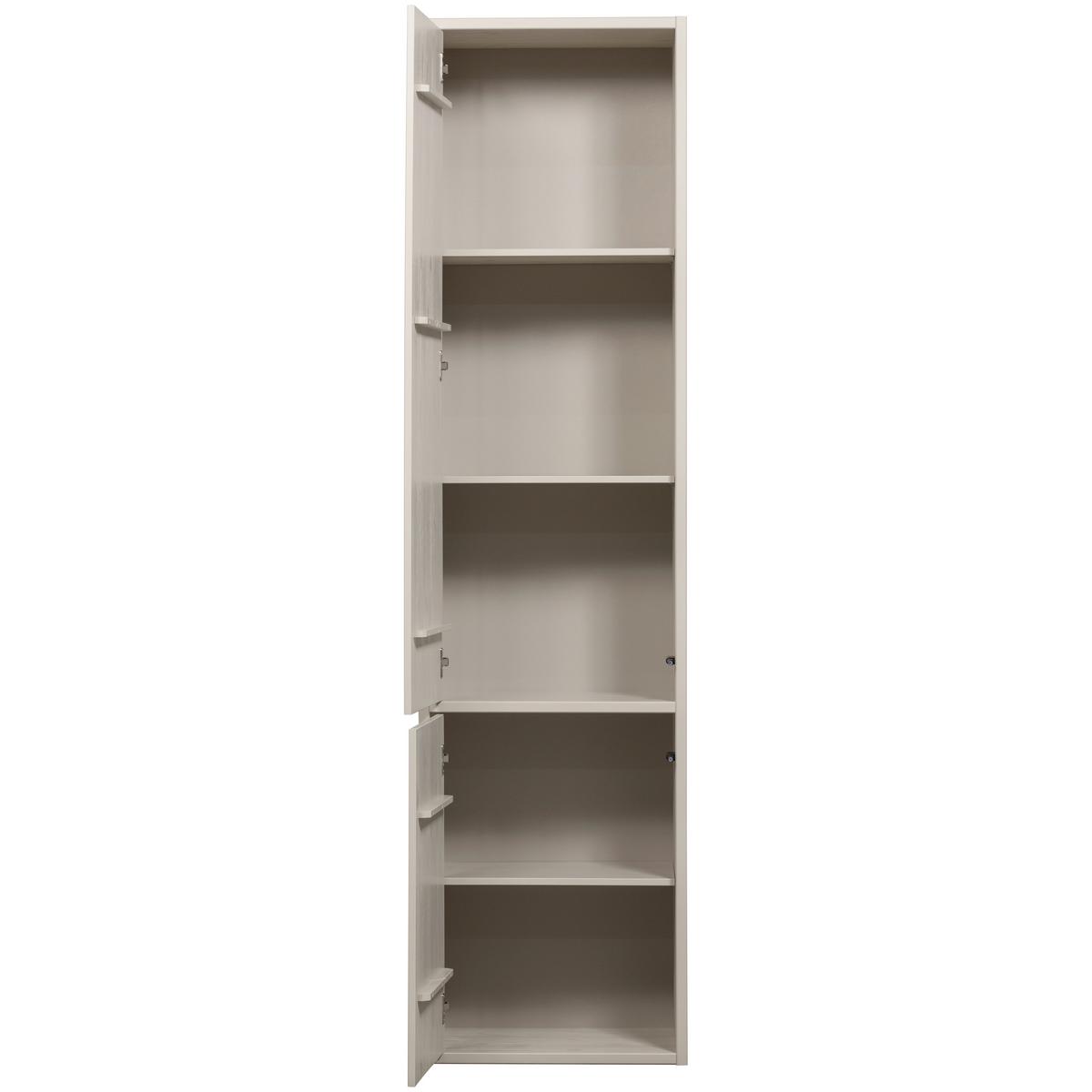 Mehrzweckschrank Meggy Grau B: 55 cm - Grau, Design, Holz (55/215/40cm) - Livetastic