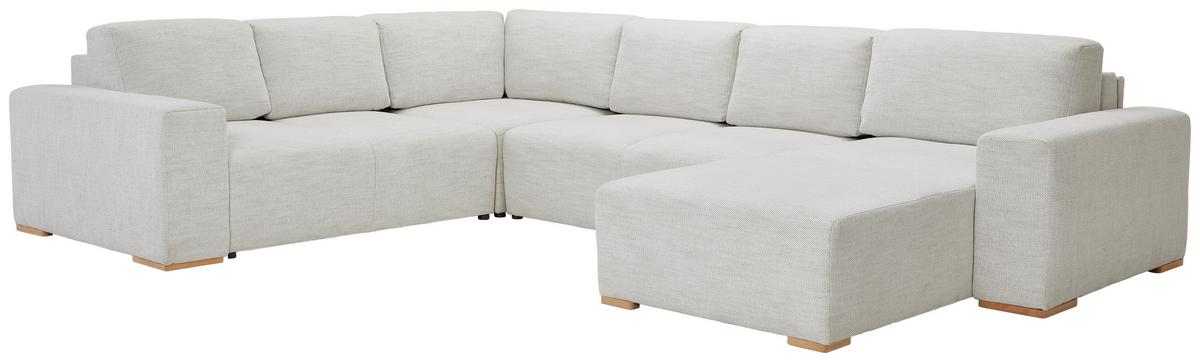 Wohnlandschaft Vouge Beige U: 283x371x208 Cm - Beige/Buchefarben, KONVENTIONELL, Textil (283/371/208cm) - Livetastic