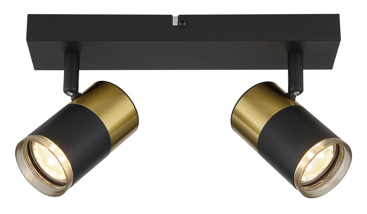 Strahler 57850-2 - Dunkelgrau/Schwarz, Design, Kunststoff/Metall (26/6/12cm) - Globo