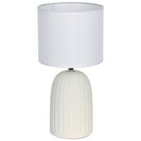 STOLNÁ LAMPA TIO - biela/béžová, Konventionell, kov/textil (16/32cm) - Mömax