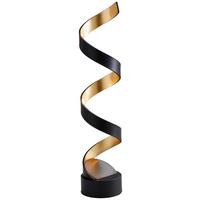 Tischlampe Helix Schwarz/ Goldfarben - Goldfarben/Schwarz, Design, Metall (14,5/66cm)