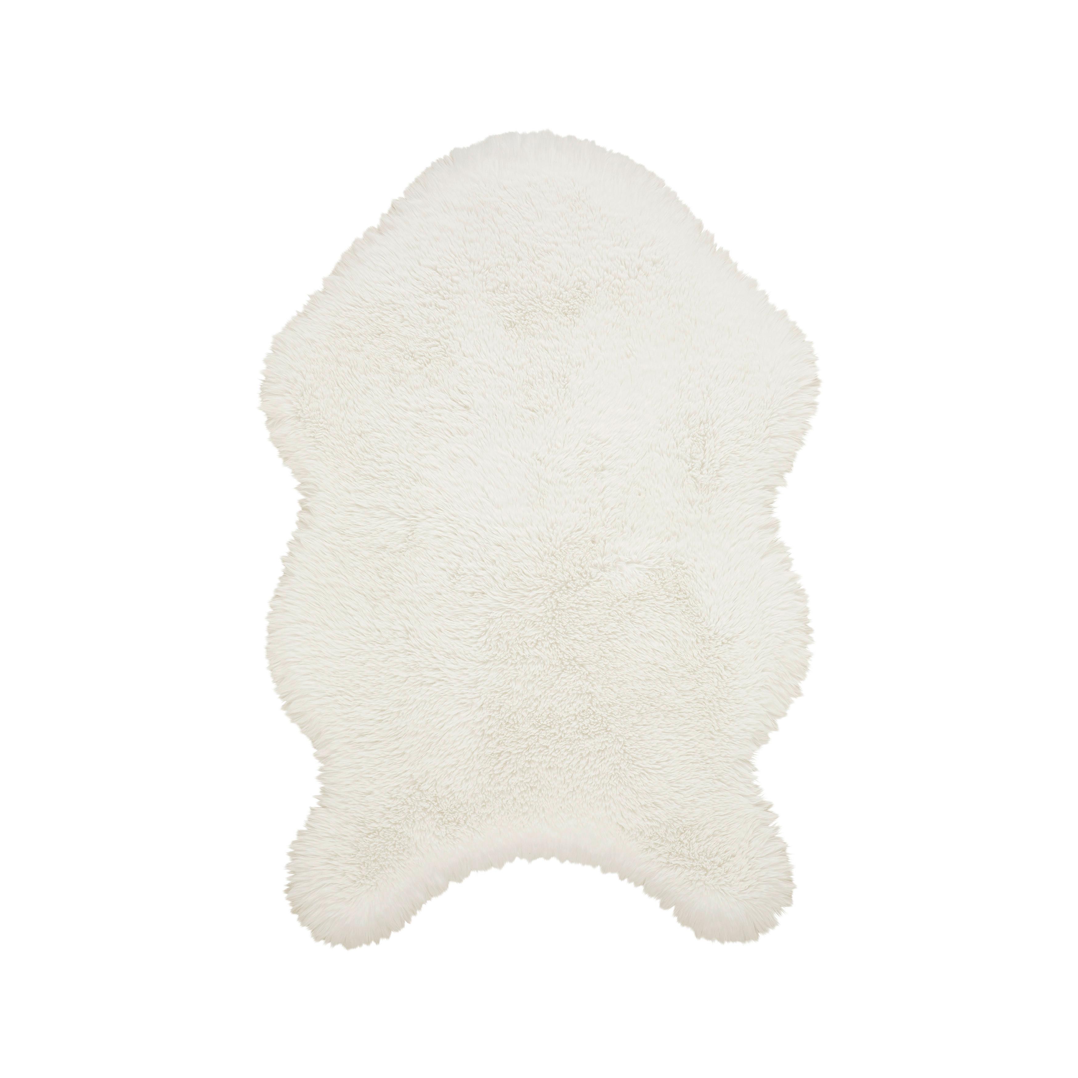 UMĚLÁ KOŽEŠINA Emil, 60/90cm - šedá/bílá, Konvenční, kožešina (60/90cm) - Mömax