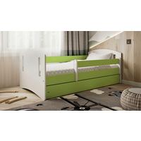 KINDER-/JUNIORBETT Classic Grün/Weiß 80x180cm - Birkefarben/Weiß, MODERN, Holz/Holzwerkstoff (80/180cm) - MID.YOU