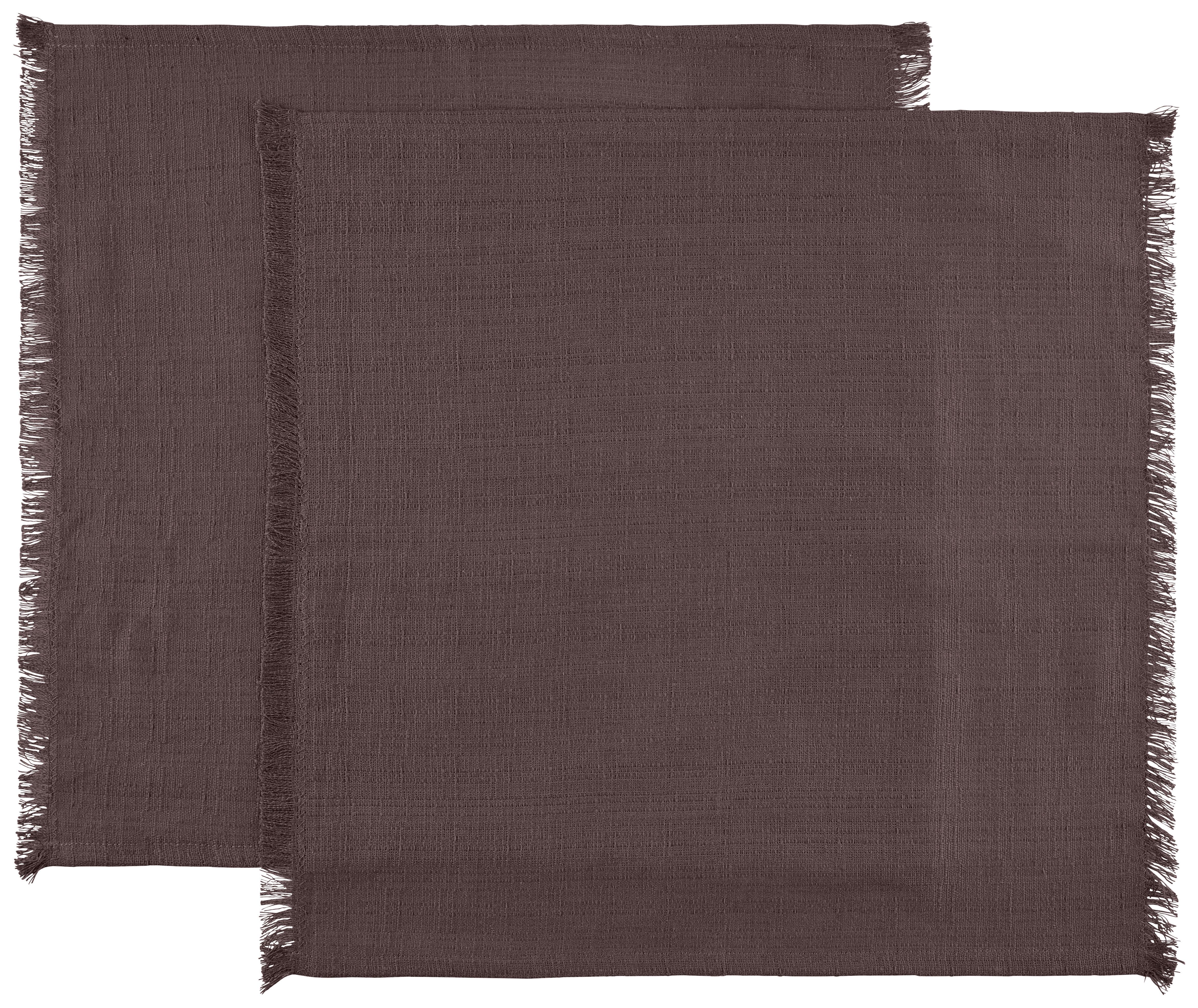 SERVIETTE SIENNA - 2ER PACK - Braun, ROMANTIK / LANDHAUS, Textil (40/40cm) - James Wood