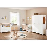 Babyzimmer Lova 3-Teilig - Eichefarben/Weiß, Basics, Holz (145/77/90cm) - Pinolino