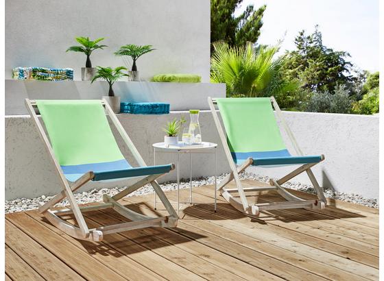 Záhradné Relaxačné Kreslo Bali - modrá/biela, drevo/textil (59/79/107cm) - Mömax modern living Záhradné Relaxačné Kreslo Bali - modrá/biela, drevo/textil (59/79/107cm) - Mömax modern living