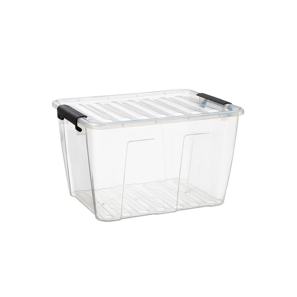 Box S Krytom Betty, 15l - priehľadné/čierna, plast (36,5/27,5/22cm) - Based