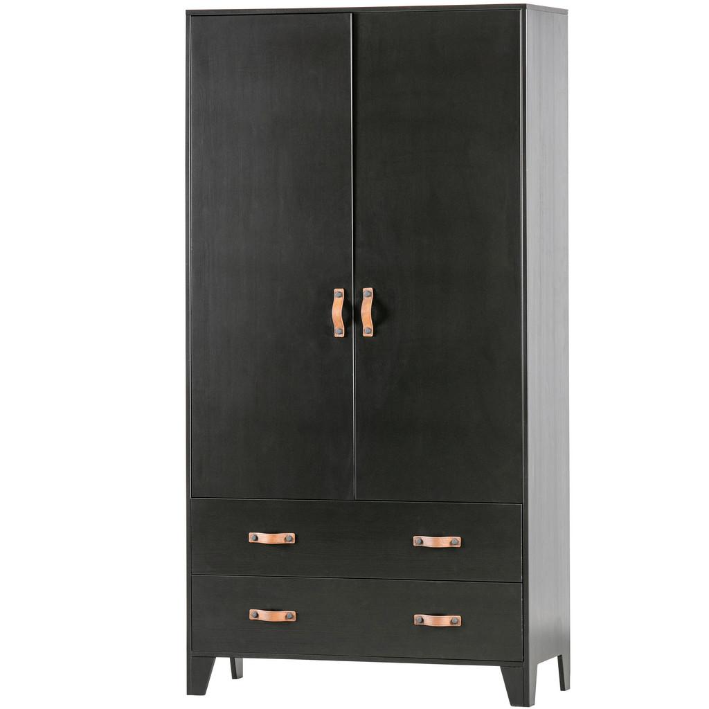 DREHTÜRENSCHRANK Dian Schwarz B: 94cm