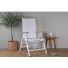 Gartensessel-Set 2-Tlg. Panama Metall/Textil - Naturfarben/Weiß, KONVENTIONELL, Textil/Metall (60/110/75cm) - Gardenson