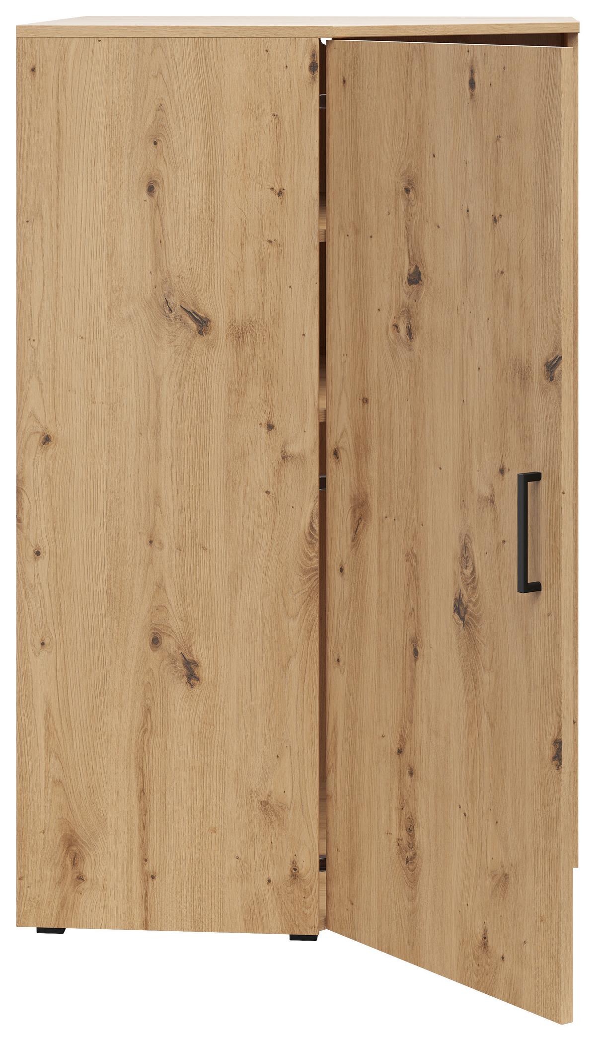 Sarokkomód Cabinet - Artisan tölgy, Modern, faalapú anyag (71,5/71,5cm)