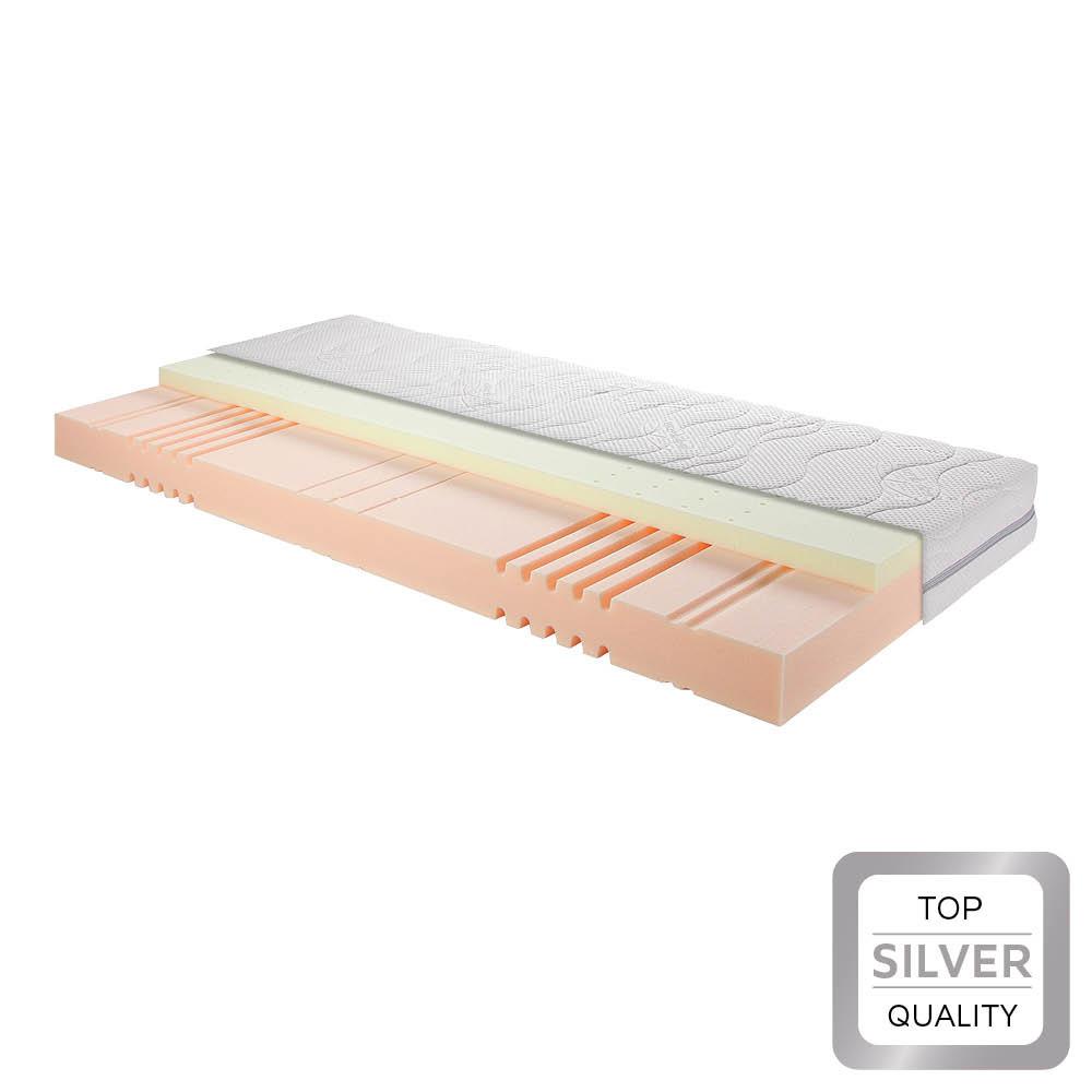 Matrac z pamäťovej peny 140/200 cm, H2 - biela, textil (140/200cm) - Nadana