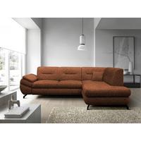 Ecksofa Imo Rostfarben 274x201 Cm - Rostfarben/Schwarz, Design, Textil (274/201cm) - MID.YOU