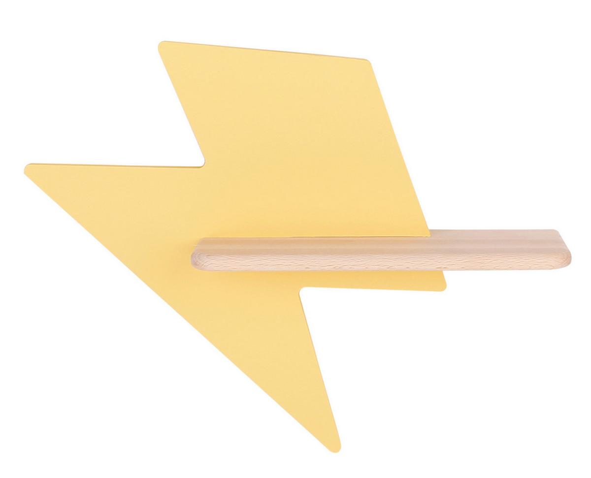 Kinderwandleuchte 21-75604 Lightning - Gelb, Basics, Holz/Holzwerkstoff (40/12/31cm)