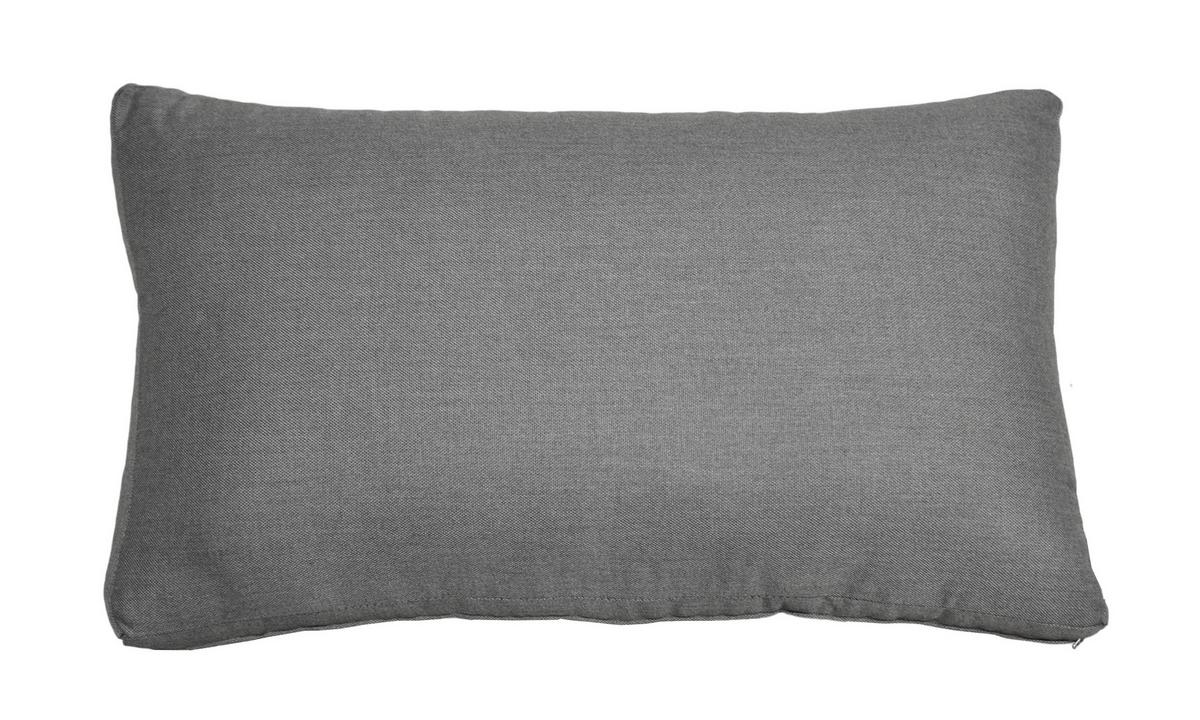 Doppelliege Delia - Dunkelgrau/Grau, Basics, Kunststoff/Textil (170/62/175cm) - Gardenson