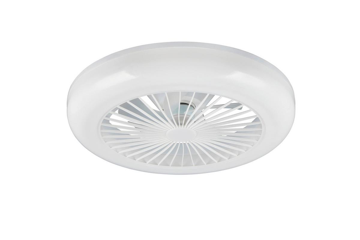 Deckenventilator Weiß Transparent D: 45 cm - Transparent/Weiß, Basics, Kunststoff (45,0/14,0cm)