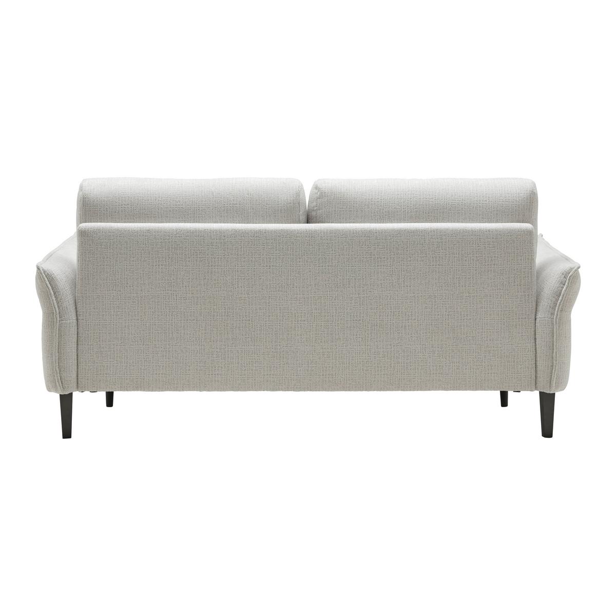 Třímístná pohovka CUSTOM, krémová - černá/krémová, Moderní, dřevo/textil (183/85/92cm) - Mömax