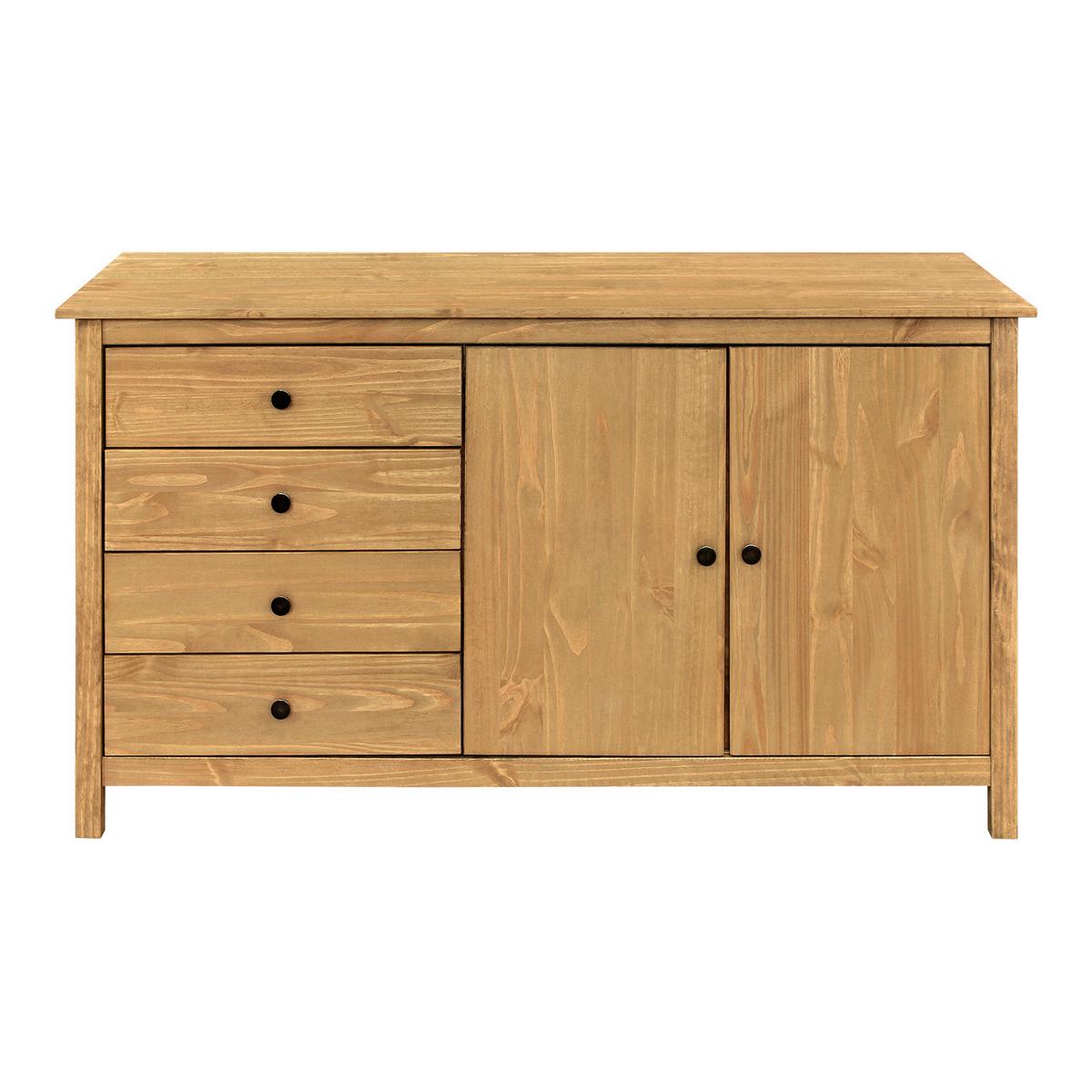 KOMMODE KOMMODE KIEFERNHOLZ 150X80 CM - Naturfarben/Honig, Basics, Holz (150/80/40cm) - Livetastic