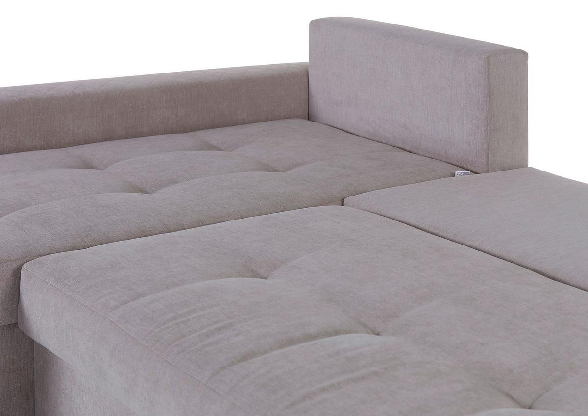 Ecksofa Barkley - Rot/Hellgrau, KONVENTIONELL, Textil (176/243cm) - MID.YOU