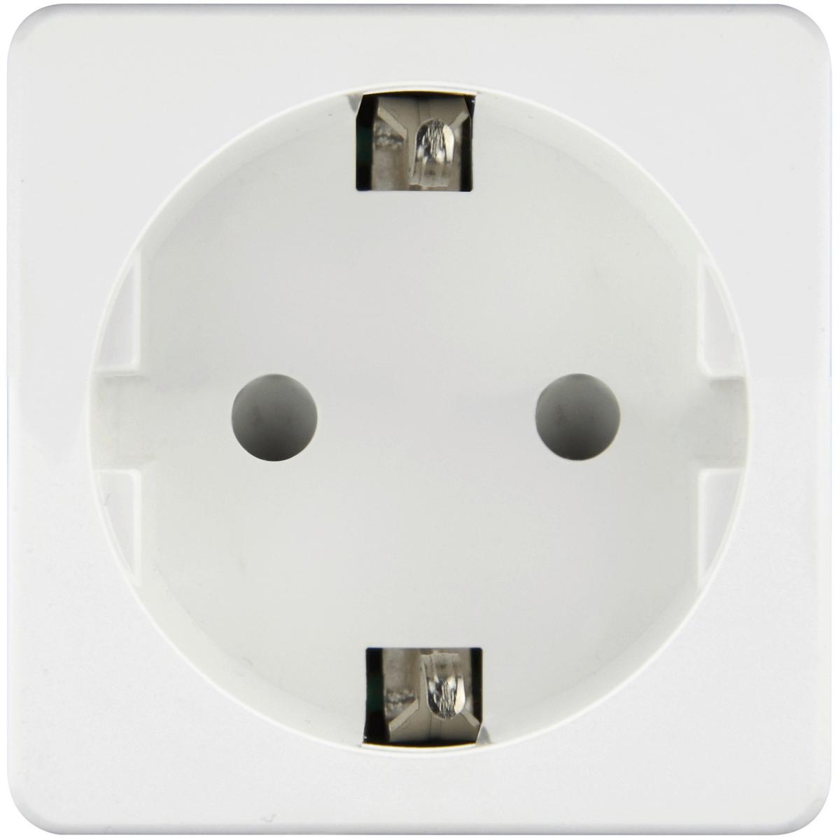 Adapterstecker 1711010010196 - Weiß, Basics, Kunststoff (5,2/5,2/4,9cm)