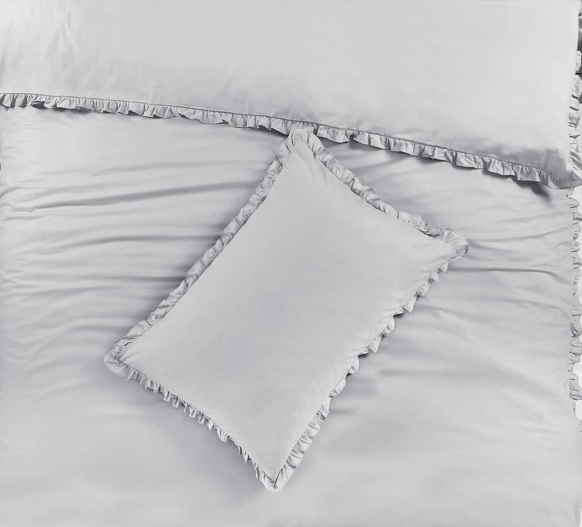 Bettwäsche Nicoletta - Hellgrau, ROMANTIK / LANDHAUS, Textil - James Wood