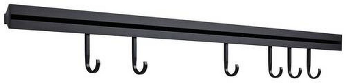 VĚŠÁK NA KUCHYŇSKÉ POTŘEBY SISTANT ZÁVĚSNÍ SYSTÉM - černá, Moderní, kov (90cm) - Sistant