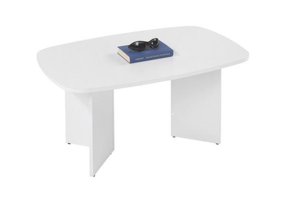 Couchtisch Holz mit Ablagefach Magic/ Weiß - Weiß, KONVENTIONELL, Holz (90/43/57cm)