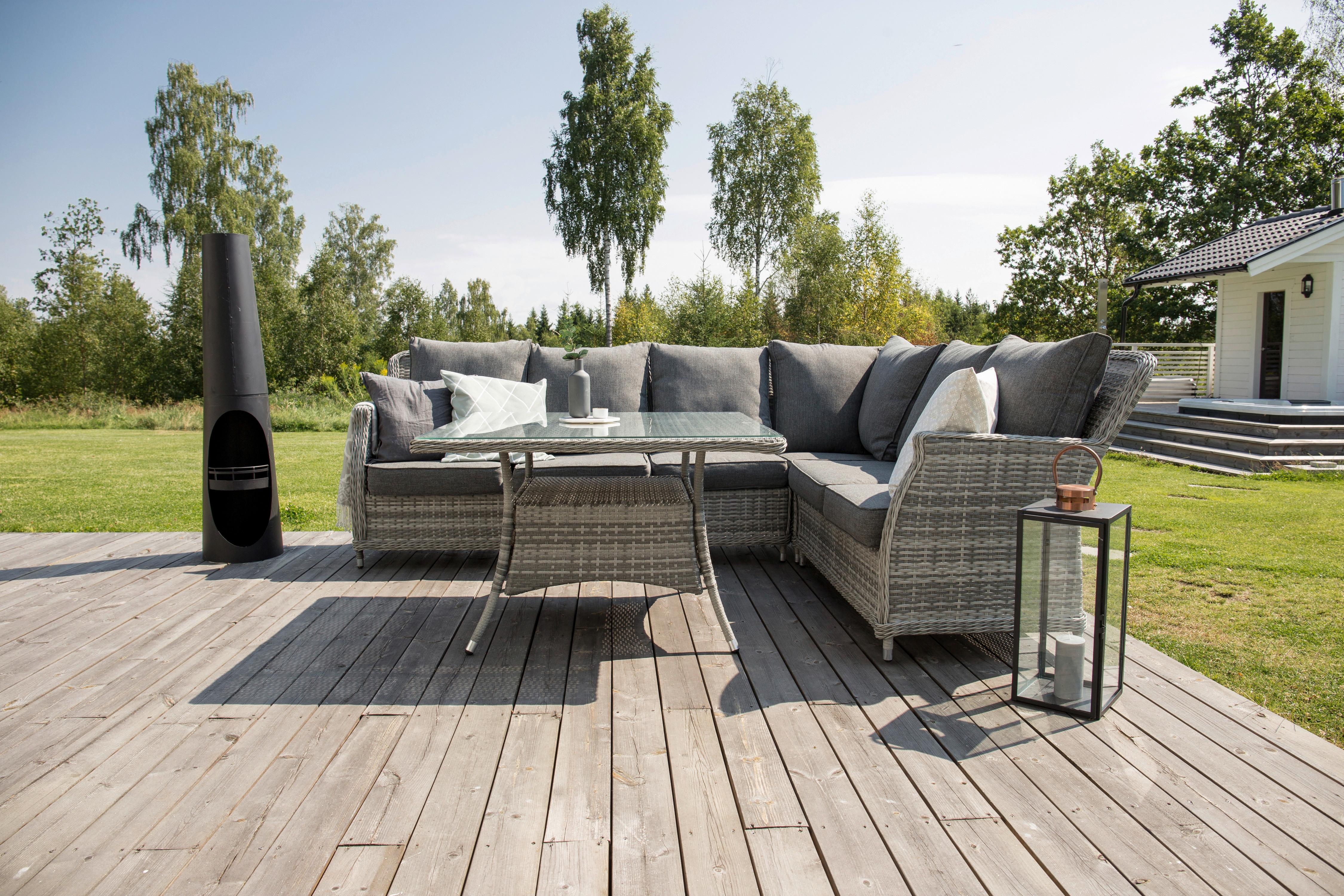 Feuerstelle Bastian - Schwarz, KONVENTIONELL, Metall (33/135/33cm) - Gardenson
