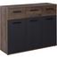 Komoda Sideboard Tokio - farby dubu/čierna, Moderný, kov/kompozitné drevo (104,6/82,8/34,9cm) Komoda Sideboard Tokio - farby dubu/čierna, Moderný, kov/kompozitné drevo (104,6/82,8/34,9cm)