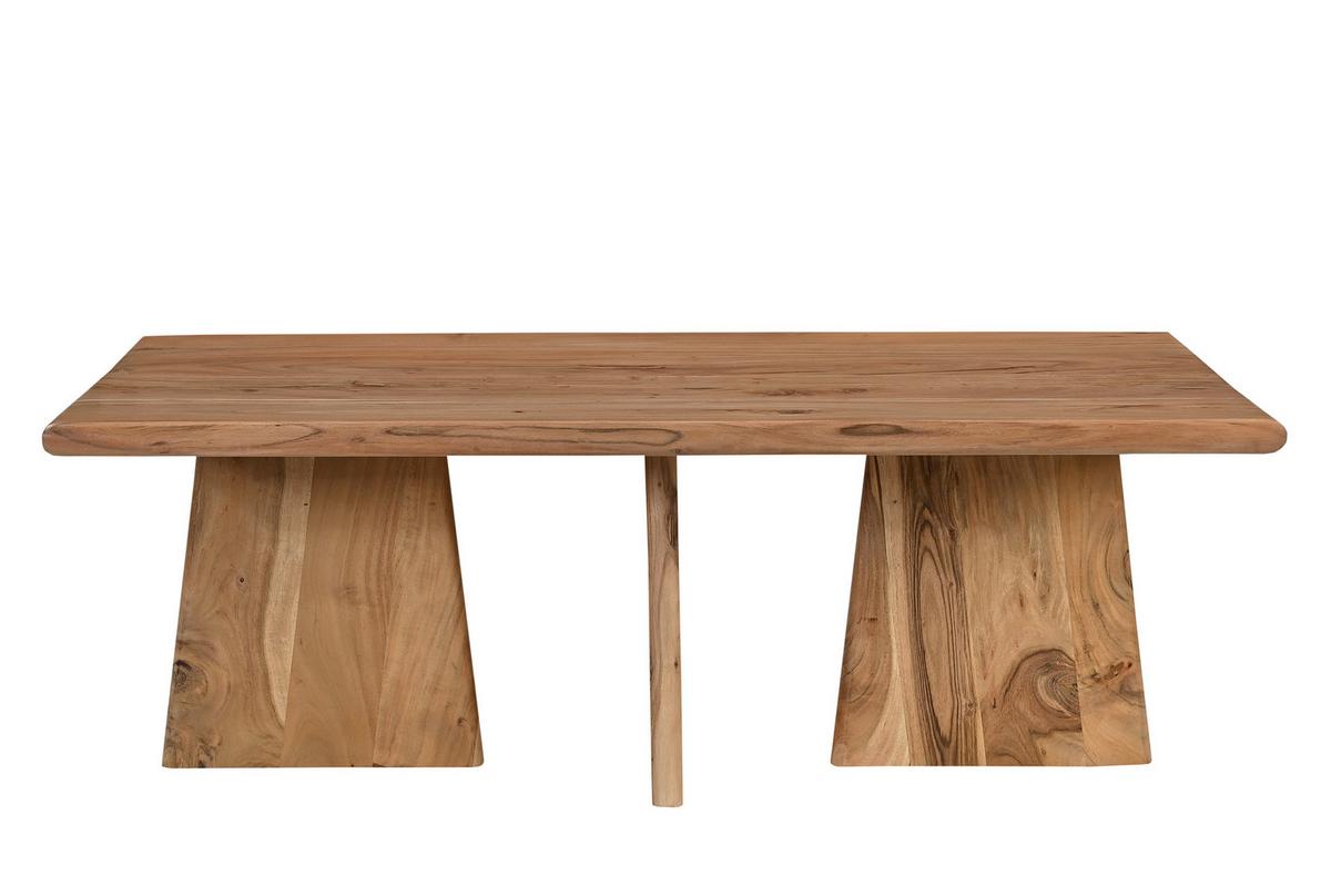 COUCHTISCH Akazie Natur B: 130cm - Naturfarben, Design, Holz (130/70/45cm) - MID.YOU