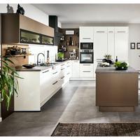Einbauküchen Pn 220 Frei Planbar Modernes Design - Weiß Hochglanz/Weiß, Holzwerkstoff - Pino