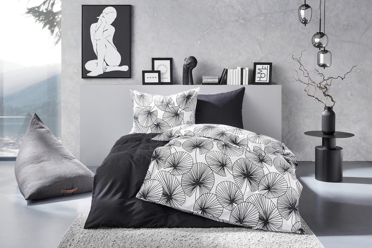 Obraz na plátně Denise, 60/90cm - bílá/černá, dřevo/textil (60/90cm) - Modern Living