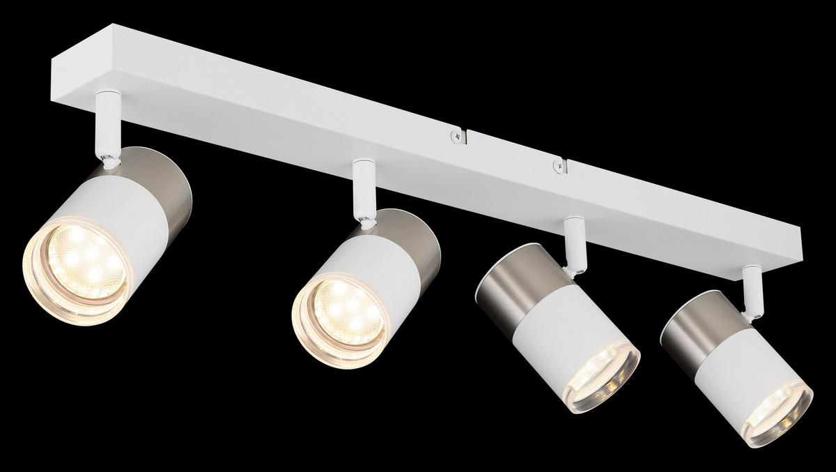 Spotlámpa 57851-4 - fekete/rézszínű, Design, műanyag/fém (56/6/12cm) - Globo
