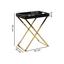 Beistelltisch mit Abnehmbarer Tischplatte Nina, Schwarz/Gold - Goldfarben/Schwarz, Design, Holzwerkstoff/Metall (48/61/34cm) - Livetastic Beistelltisch mit Abnehmbarer Tischplatte Nina, Schwarz/Gold - Goldfarben/Schwarz, Design, Holzwerkstoff/Metall (48/61/34cm) - Livetastic