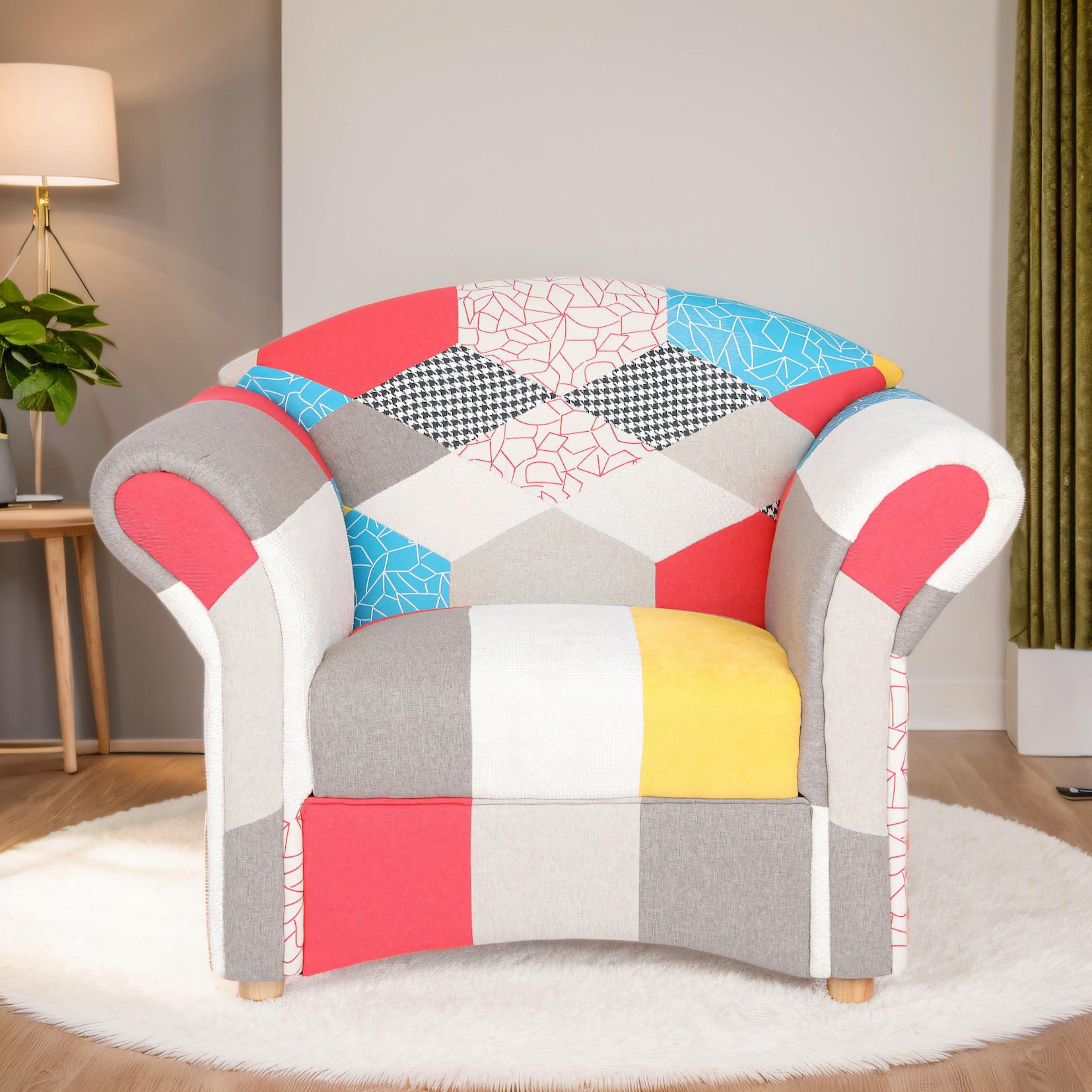 Polstersessel Loretta, Bunt ca. 84x84x110 cm - Basics (84/84/110cm)