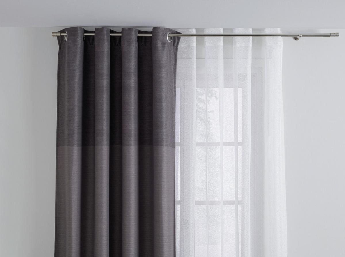 ZATEMŇOVACÍ ZÁVĚS Lars, 140/245cm, 2ks v bal. - šedá, Moderní, textil (140/245cm) - Modern Living