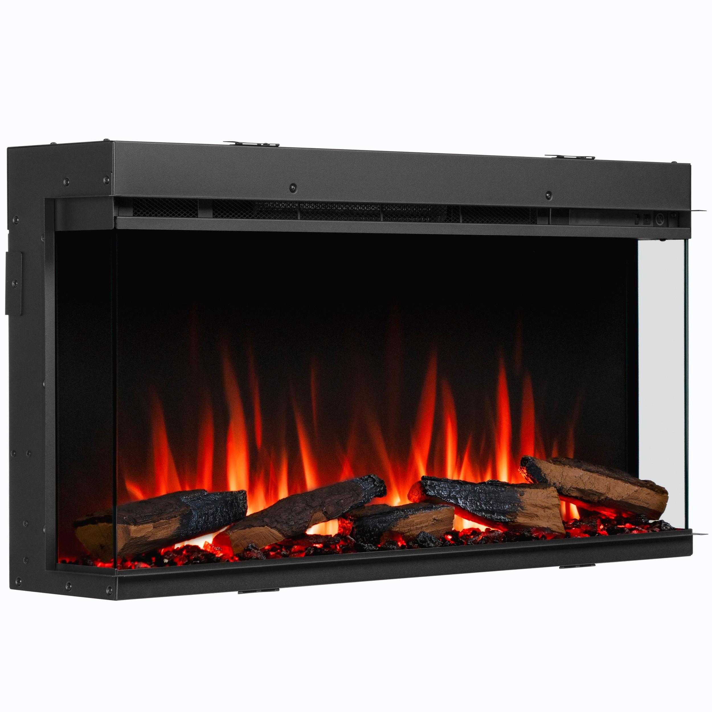 Elektrokamin Athena 36" - Schwarz, Basics, Metall (90/50/21cm)
