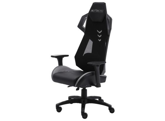 Gamingstuhl Space Racer Schwarz/Grau - Schwarz/Grau, MODERN, Kunststoff/Metall (69/129-134/64cm) - mcRacing Gamingstuhl Space Racer Schwarz/Grau - Schwarz/Grau, MODERN, Kunststoff/Metall (69/129-134/64cm) - mcRacing
