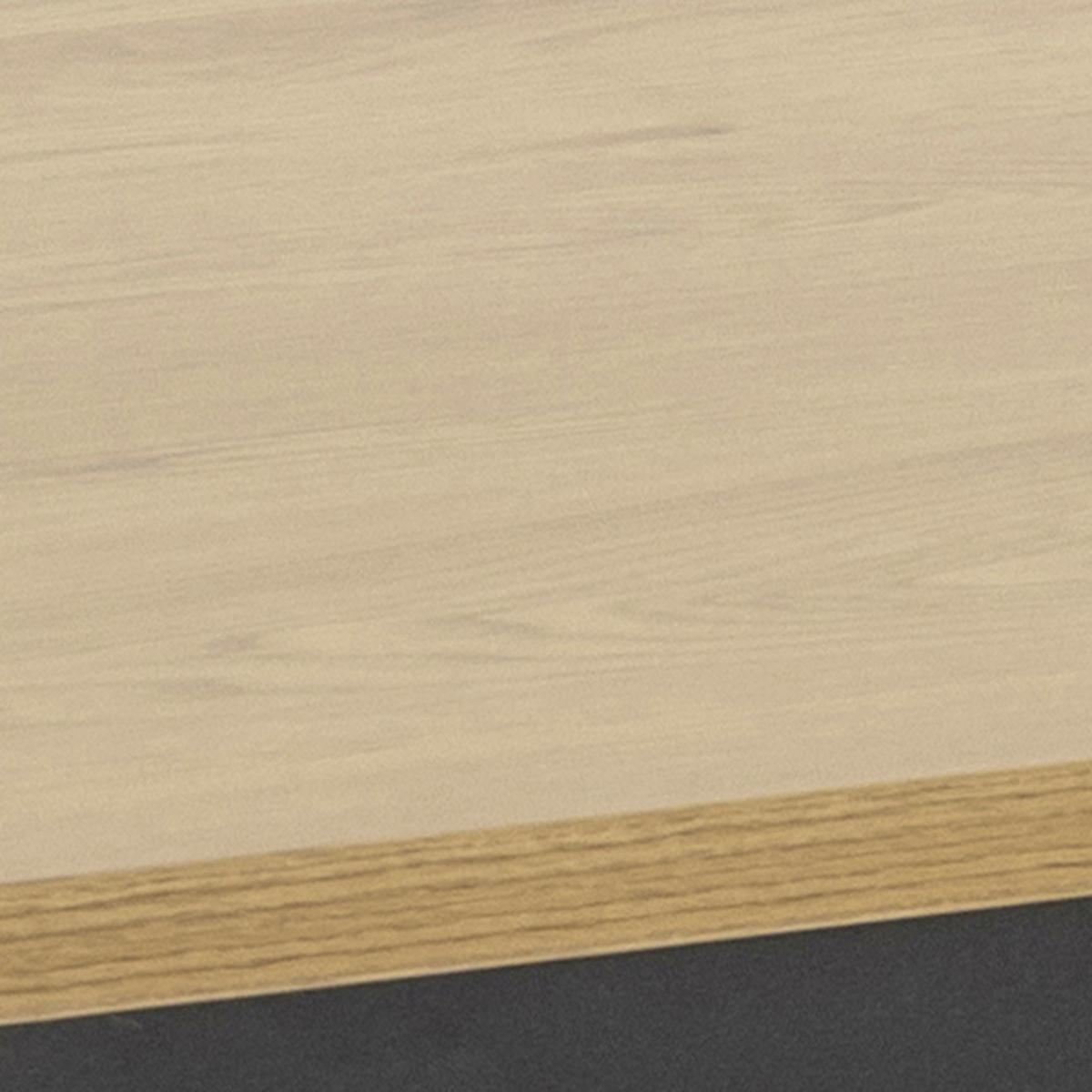 Esstisch Seaford 160x80 Cm Eiche Dekor/schwarz - Eichefarben/Schwarz, KONVENTIONELL, Holzwerkstoff/Metall (160/74/80cm) - MID.YOU