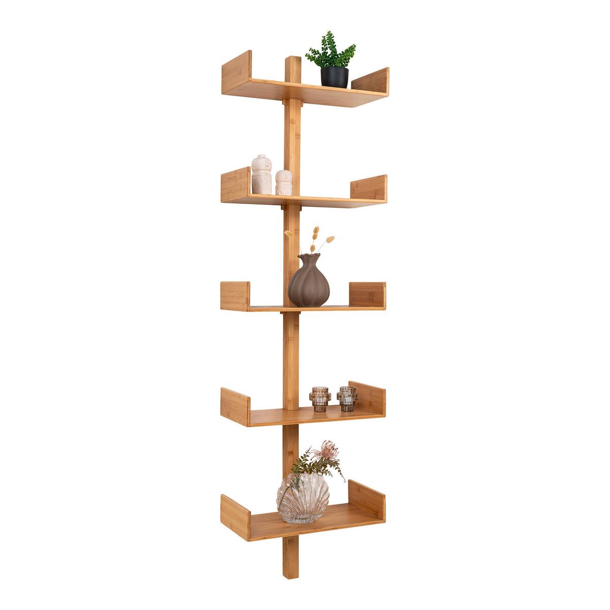 Wandregal Villa Naturfarben B: 50 cm - Naturfarben, Basics, Holz (50/180/25cm)