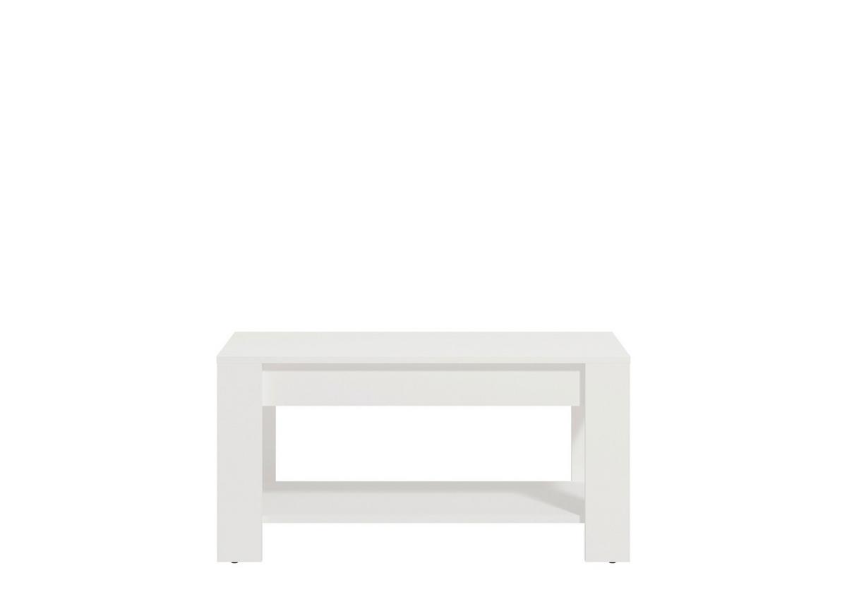 Dohányzóasztal Clent - fehér, Modern, faalapú anyag (90/45,5/49,5cm)