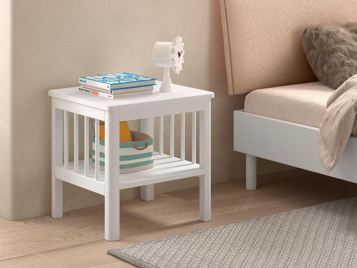NACHTTISCH Forrest Weiß B: 50cm - Weiß, MODERN, Holz (50/50/45cm) - Vipack