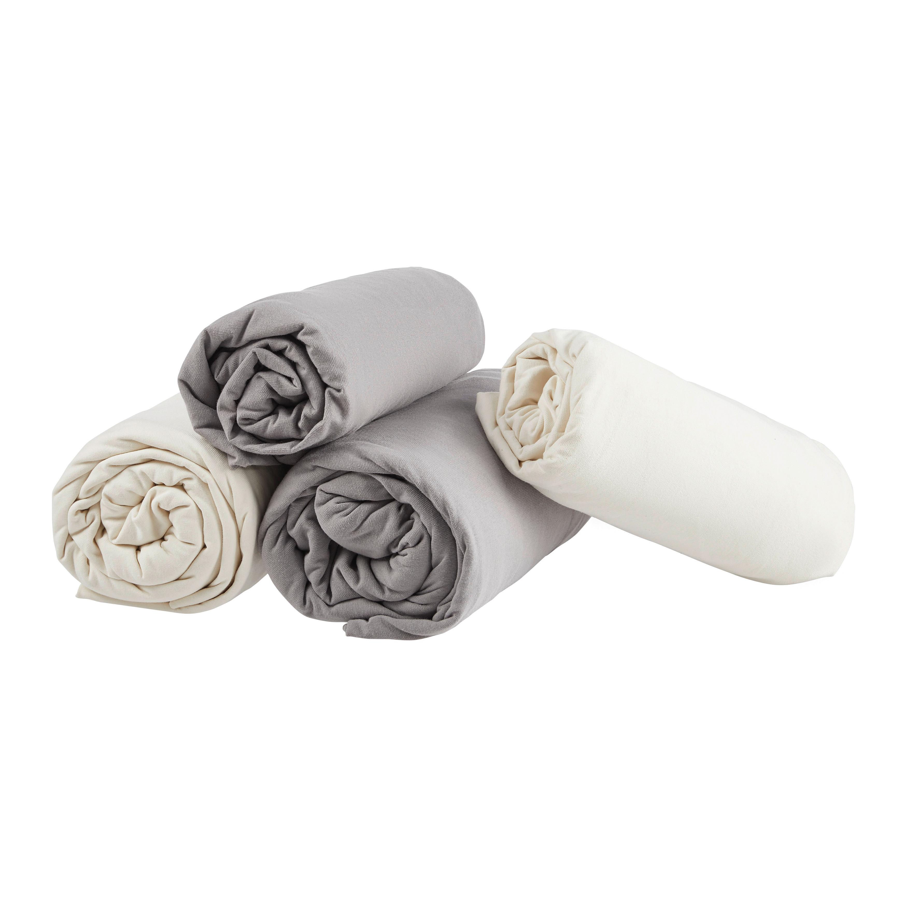 ELASTICKÉ PROSTĚRADLO PROMO - přírodní barvy, textil (180/200/30cm)