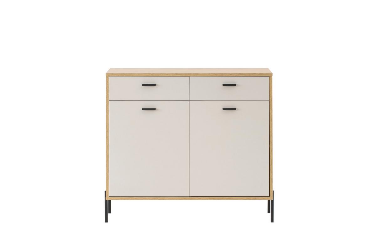 Kommode Fredericia Eichefarben Kaschmir B: 105 cm - Kaschmir/Eichefarben, Design, Holzwerkstoff (105/95/35cm) - MID.YOU