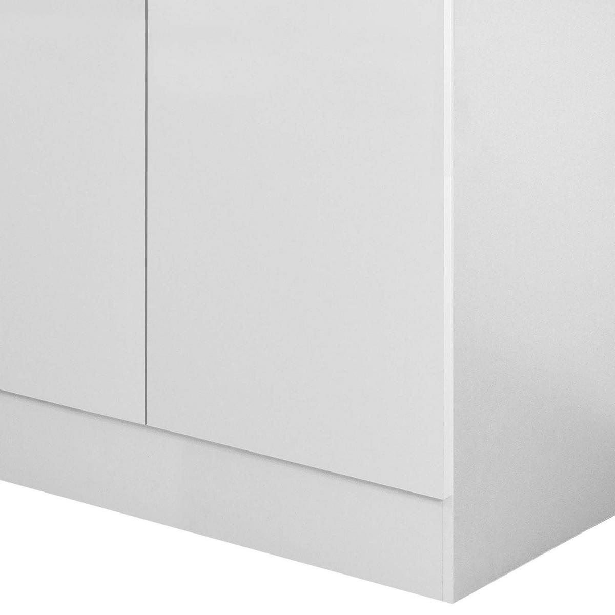Dřezová skříňka Wito DSPU100 bílá - bílá/světle šedá, kompozitní dřevo/plast (100/85/60cm) - MID.YOU