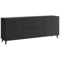 NÍZKÁ KOMODA PHUKET 181 - černá, Trend, kompozitní dřevo/plast (180/69,4/39cm) - Livetastic