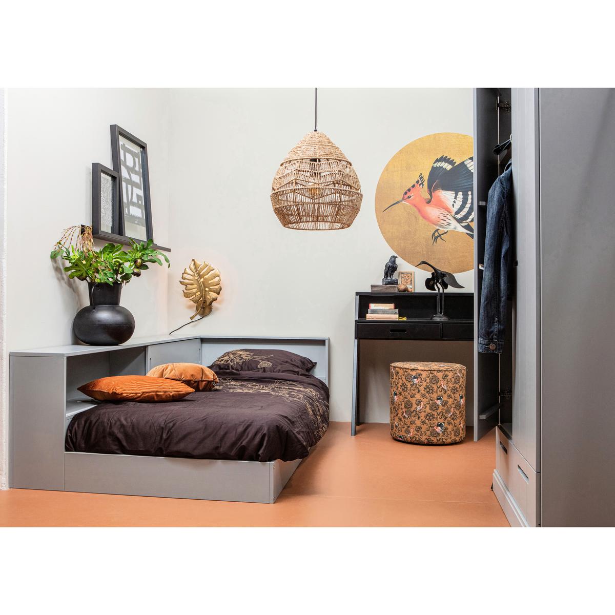 DREHTÜRENSCHRANK Connect Grau B: 94cm - Grau, Basics, Holz (94/195/53cm) - MID.YOU