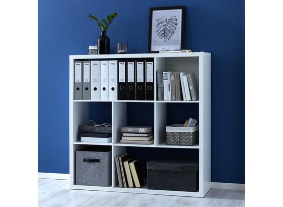 Regal Basic - biela, Moderný, drevo (110/110/29,5cm) - Modern Living Regal Basic - biela, Moderný, drevo (110/110/29,5cm) - Modern Living