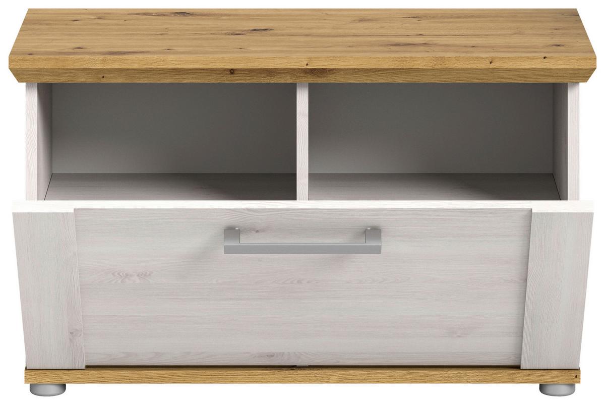 Garderobenbank Verona Lärche B: 78 Cm - Silberfarben, KONVENTIONELL, Holzwerkstoff (78/45/37cm) - MID.YOU