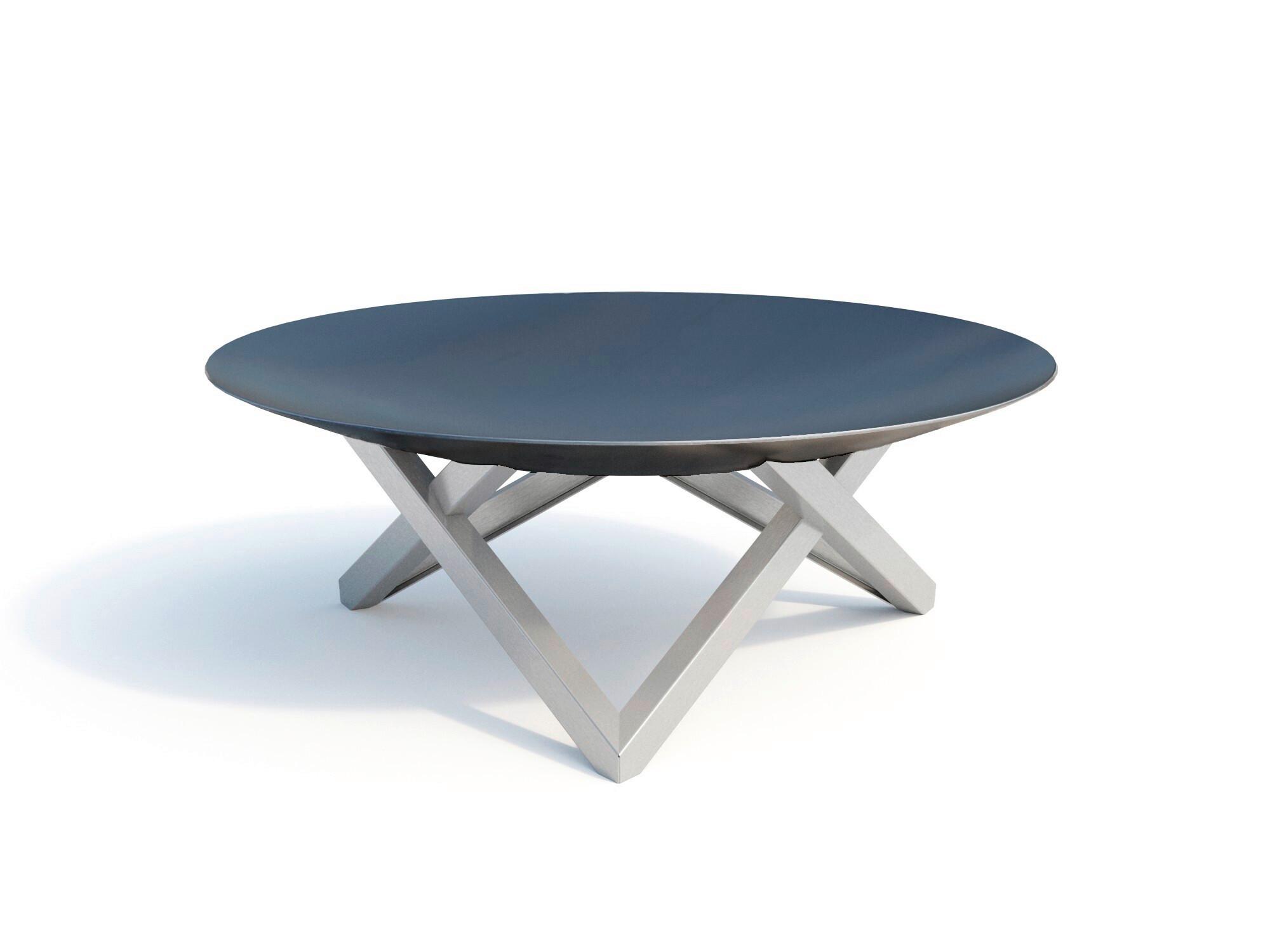 Feuerschale Futura XXL - Edelstahlfarben/Rostfarben, Basics, Metall (58/58/20cm)