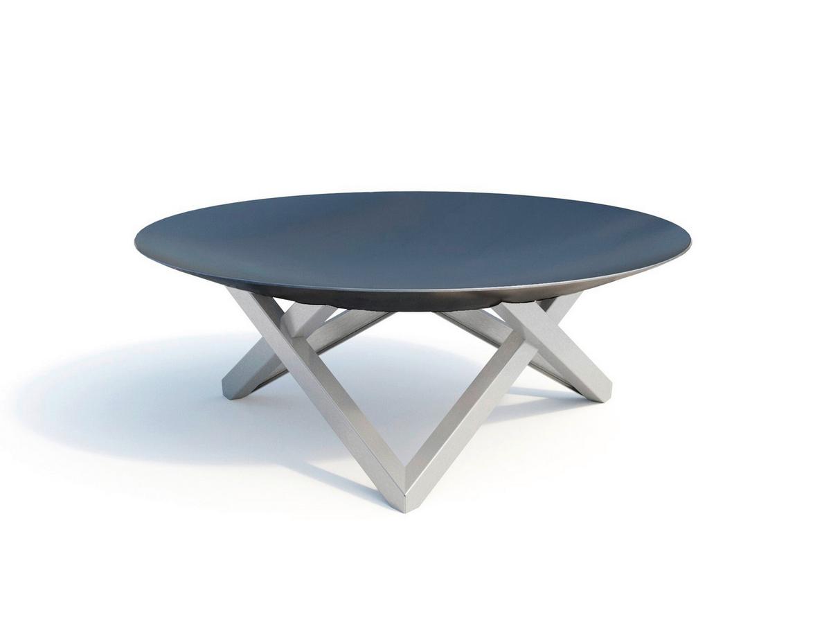 Feuerschale Futura XXL - Edelstahlfarben/Rostfarben, Basics, Metall (58/58/20cm)